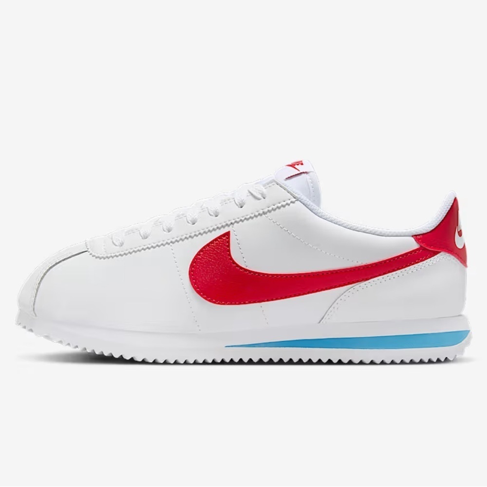 Nike Women's White Red Classic Cortez Sneakers